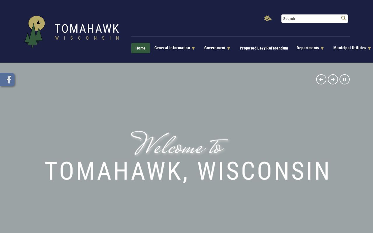 Official City of Tomahawk website for municipal court routing