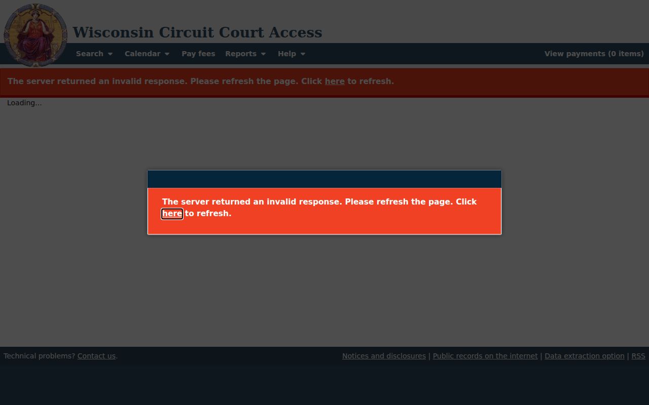 Lincoln County court docket case detail layout